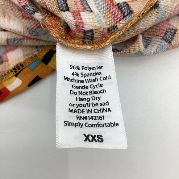 LuLaRoe 2 Womens Irma Short Sleeve Plum Purple Shirt Stretchy Tunic Style XXS - Picture 9 of 11